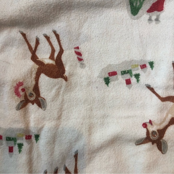 Pottery Barn kids Christmas Rudolph flannel set full 4 pieces price is firm! - Picture 3 of 6
